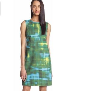 T Tahari Plaid sheath dress worn once